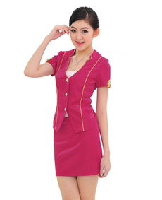 新款酒店服 酒店工作服 前臺(tái)工作制服 空姐必備裝價(jià)格 廠家 圖片